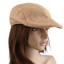 Womens Fashionable Comfortable Lightweight Beret Hat Sun Hat Summer Clothing Accessory Camel