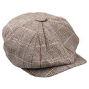 Newsboy Golf Flat Gatsby Tweed Sun Hat Country Beret Baker Cap Khaki
