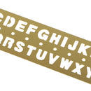 Letters Symbols Template Ruler Drafting Drawing Stencil for DIY Crafts Kids Toys