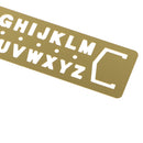Letters Symbols Template Ruler Drafting Drawing Stencil for DIY Crafts Kids Toys