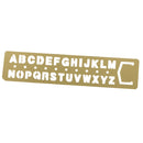 Letters Symbols Template Ruler Drafting Drawing Stencil for DIY Crafts Kids Toys