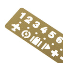 Numbers Symbols Template Ruler Drafting Drawing Stencil for DIY Crafts Kids Toys