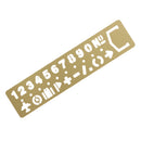Numbers Symbols Template Ruler Drafting Drawing Stencil for DIY Crafts Kids Toys