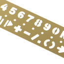 Numbers Symbols Template Ruler Drafting Drawing Stencil for DIY Crafts Kids Toys