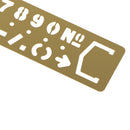 Numbers Symbols Template Ruler Drafting Drawing Stencil for DIY Crafts Kids Toys
