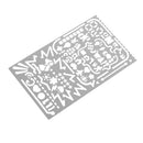 Metal Graphics Drawing Template Ruler Stencil Tool for DIY Crafts Kids Toys