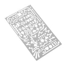 Metal Graphics Drawing Template Ruler Stencil Tool for DIY Crafts Kids Toys