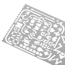 Metal Graphics Drawing Template Ruler Stencil Tool for DIY Crafts Kids Toys