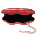 Fashion Red Lip Evening Bag For Women Mini Crossbody Purse Shoulderbag