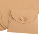Pack of 100 Heart CD DVD CDR Kraft Sleeves Packaging Boxes