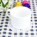100Pcs Paper Doilies White Round Hollow Lace Paper Doily Cakes Paper Pads