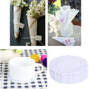 100Pcs Paper Doilies White Round Hollow Lace Paper Doily Cakes Paper Pads
