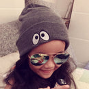 Kids Children Winter Spring Soft Comfortable Warm Knitted Beanie Hat Skullcap Grey