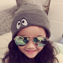 Kids Children Winter Spring Soft Comfortable Warm Knitted Beanie Hat Skullcap Grey