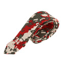 Men Women Vibrant Shine Cotton Soft Smooth Trendy Gorgeous Flower Printed Necktie