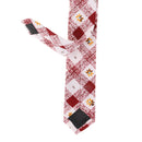 Men Women Vibrant Shine Cotton Soft Smooth Trendy Gorgeous Flower Printed Necktie
