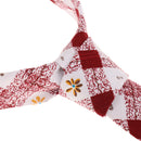 Men Women Vibrant Shine Cotton Soft Smooth Trendy Gorgeous Flower Printed Necktie