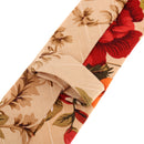 Men Women Vibrant Shine Cotton Soft Smooth Trendy Gorgeous Flower Printed Necktie