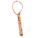 Men Women Vibrant Shine Cotton Soft Smooth Trendy Gorgeous Flower Printed Necktie