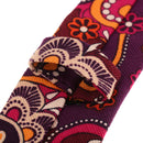Men Women Vibrant Shine Cotton Soft Smooth Trendy Gorgeous Flower Printed Necktie