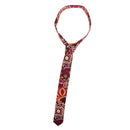 Men Women Vibrant Shine Cotton Soft Smooth Trendy Gorgeous Flower Printed Necktie