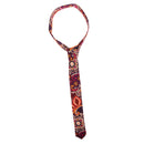 Men Women Vibrant Shine Cotton Soft Smooth Trendy Gorgeous Flower Printed Necktie