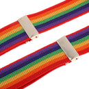 Men Women Elastic Belt Adjustable Y-Back Suspenders For Dress Trousers Jeans Shorts Pants 43.3"