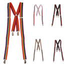 Men Women Elastic Belt Adjustable Y-Back Suspenders For Dress Trousers Jeans Shorts Pants 43.3"