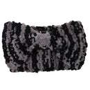 Women's Yoga Sportswear Knitted Ear Warmer Bow Crochet Winter Headwear Headwrap Hair Band Accessory Headband Greyish White