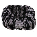 Women's Yoga Sportswear Knitted Ear Warmer Bow Crochet Winter Headwear Headwrap Hair Band Accessory Headband Greyish White