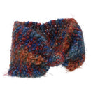 Women's Yoga Sportswear Knitted Ear Warmer Bow Crochet Winter Headwear Headwrap Hair Band Accessory Headband Blue