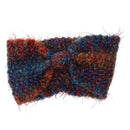 Women's Yoga Sportswear Knitted Ear Warmer Bow Crochet Winter Headwear Headwrap Hair Band Accessory Headband Blue