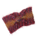 Women's Yoga Sportswear Knitted Ear Warmer Bow Crochet Winter Headwear Headwrap Hair Band Accessory Headband Red