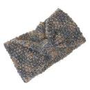 Women's Yoga Sportswear Knitted Ear Warmer Bow Crochet Winter Headwear Headwrap Hair Band Headband Brown Grey