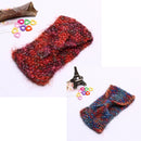 Women's Yoga Sportswear Knitted Ear Warmer Bow Crochet Winter Headwear Headwrap Hair Band Headband Dark Grey