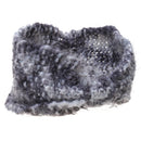 Women's Yoga Sportswear Knitted Ear Warmer Bow Crochet Winter Headwear Headwrap Hair Band Headband Dark Grey