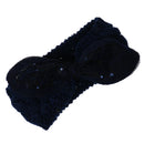 Women Girls Knitted Yoga Headband Headwrap Skii Hat Earmuffs Hair Accessory Cyan