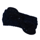Women Girls Knitted Yoga Headband Headwrap Skii Hat Earmuffs Hair Accessory Cyan