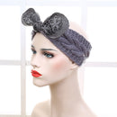 Women Girls Knitted Yoga Headband Headwrap Skii Hat Earmuffs Hair Accessory Pink
