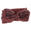 Women Girls Knitted Yoga Headband Headwrap Skii Hat Earmuffs Hair Accessory Pink