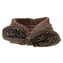Women Girls Knitted Yoga Headband Headwrap Skii Hat Earmuffs Hair Accessory Cameo Brown