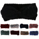 Women Girls Knitted Yoga Headband Headwrap Skii Hat Earmuffs Hair Accessory Rank Blue