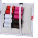 Fold Up Sewing Kit Needlework Set Storage Box Bag Thread Tape Measure