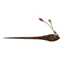 Vintage Style Shining Chinese Women Girls Hair Stick Headwear Hair Ornament Party Wedding Supplies Red