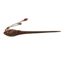 Vintage Style Shining Chinese Women Girls Hair Stick Headwear Hair Ornament Party Wedding Supplies Red