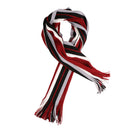 Wool Spinning Men Stripe Scarf Winter Fashion Matching Scarf Red