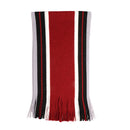 Wool Spinning Men Stripe Scarf Winter Fashion Matching Scarf Red