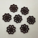Pack of 80 Vintage Coffee Wooden 2 Holes Buttons for Sewing and Crafts 20mm