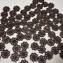 Pack of 80 Vintage Coffee Wooden 2 Holes Buttons for Sewing and Crafts 20mm