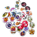 Pack of 50 Assorted Ocean Series Pattern Wooden Buttons for Sewing Crafts
